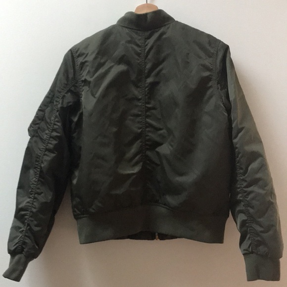 Aritzia Green Wilfred Free Avion Bomber Jacket - Picture 10 of 11